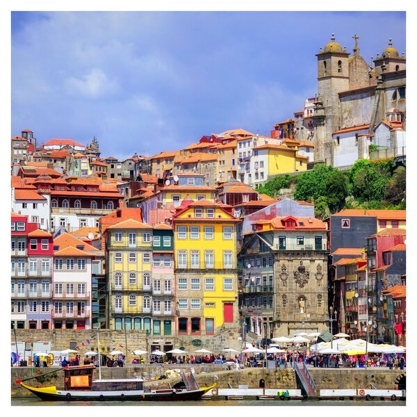 Obraz - Ribeira, Portugalsko (30x30 cm)