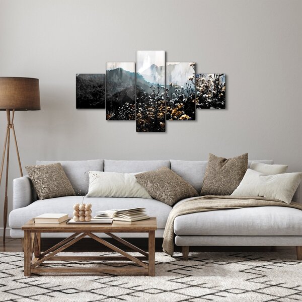 Obraz - Ilustrace divokých květin (125x70 cm)