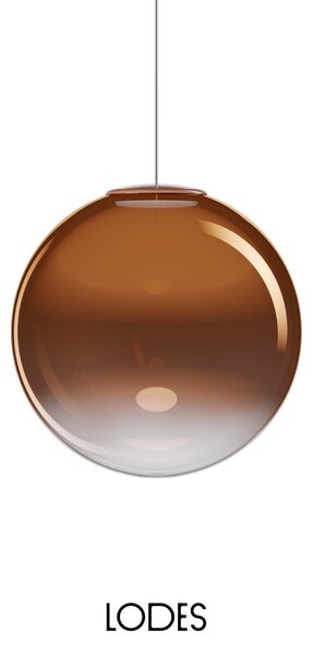 Lodes Designové závěsné LED svítidlo NON RANDOM, 7W, ø 33 cm, CRI90 Barva: Kouřová