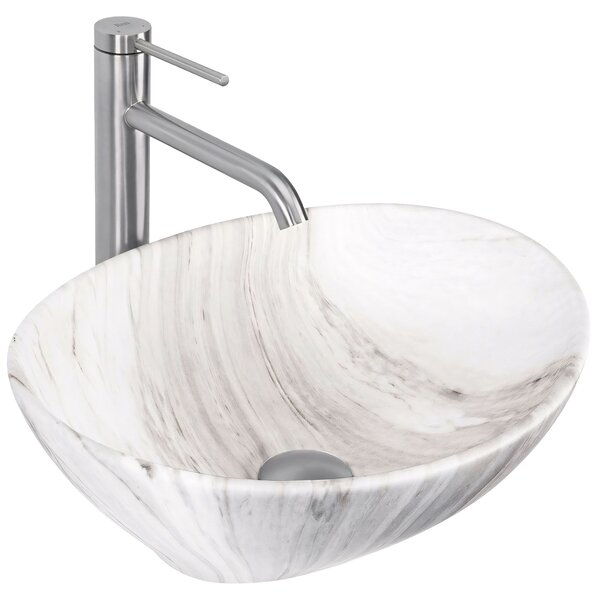 Rea Sofia Ash, umyvadlo na desku 41x34,5x15 cm, imitace kamene, REA-U6362