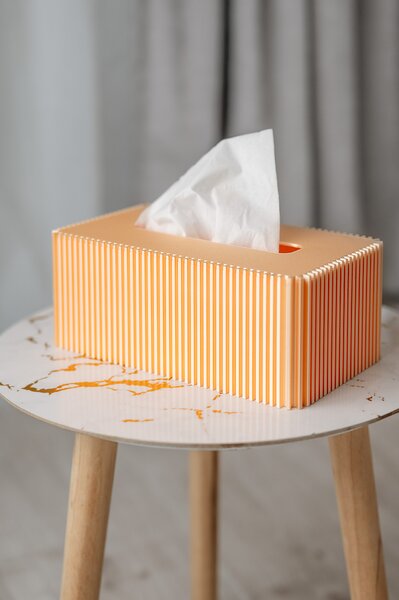BOX SETA - Designový box na jednorázové kapesníčky, meruňková