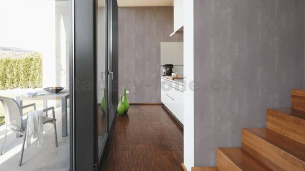 Vliesové tapety na zeď IMPOL New Studio 37412-1, rozměr 10,05 m x 0,53 m, beton růžový, A.S. Création