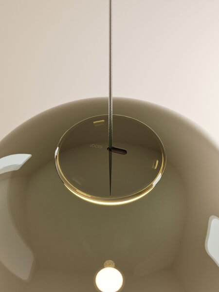 Lodes Designové závěsné LED svítidlo NON RANDOM, 7W, ø 33 cm, CRI90 Barva: Kouřová