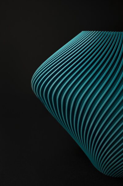 SET TORACE - Set tvoří květináč a váza, transformative teal