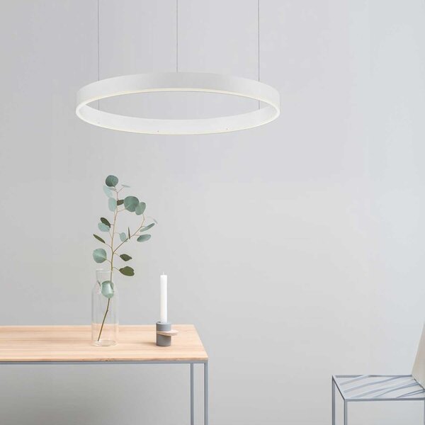 Nova Luce Motif LED kruhové závěsné svítidlo stmívatelné CCT Černá3000K TRIAC⌀150cm