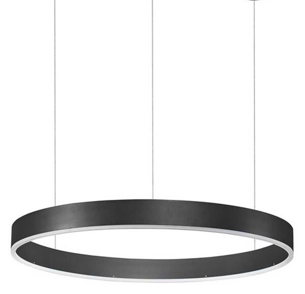 Nova Luce Motif LED kruhové závěsné svítidlo stmívatelné CCT Černá3000K TRIAC⌀150cm