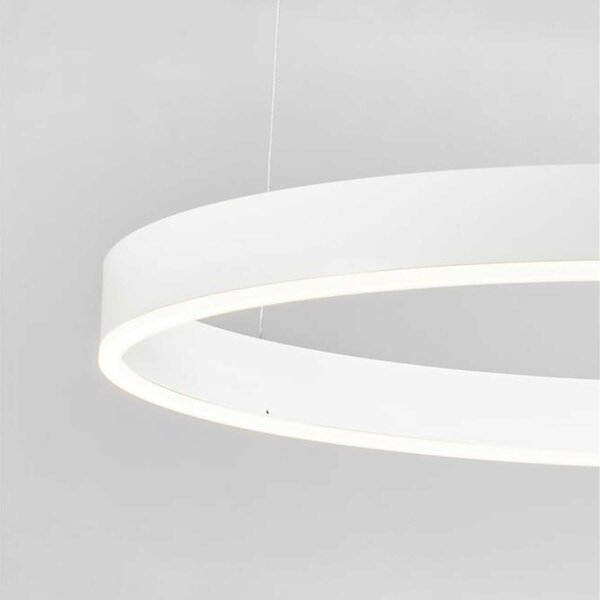Nova Luce Motif LED kruhové závěsné svítidlo stmívatelné CCT Černá3000K TRIAC⌀150cm