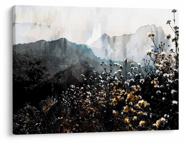 Obraz - Ilustrace divokých květin (70x50 cm)