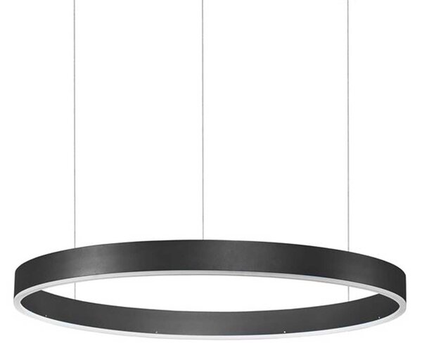 Nova Luce Motif LED kruhové závěsné svítidlo stmívatelné CCT Černá3000K TRIAC⌀150cm