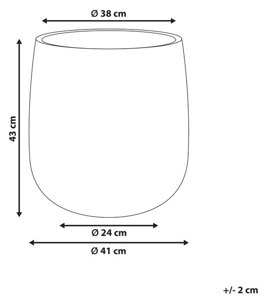 Květináč QIYUN 41 cm Černá