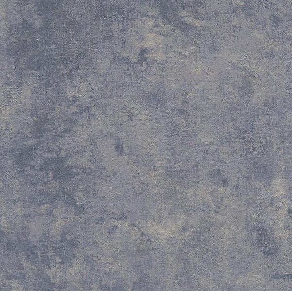 Vliesové tapety IMPOL New Wall 37425-5, rozměr 10,05 m x 0,53 m, omítkovina modrá s odlesk, A.S. Création