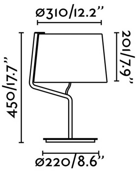 Faro Berni E27 stolní svítidlo Černá