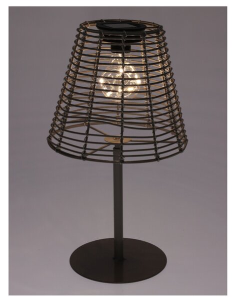 Stolní solární lampa SUNVIA šedá