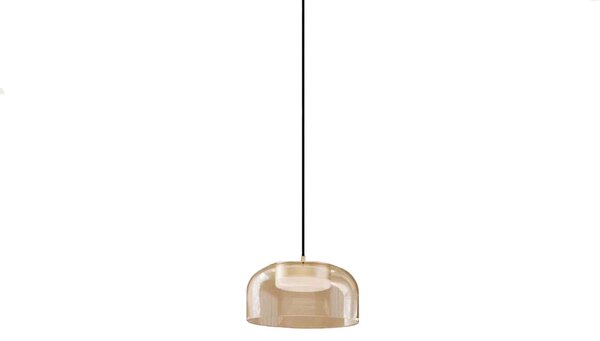 Aromas Ipon LED závěsné skleněné svítidlo 4Kouřová