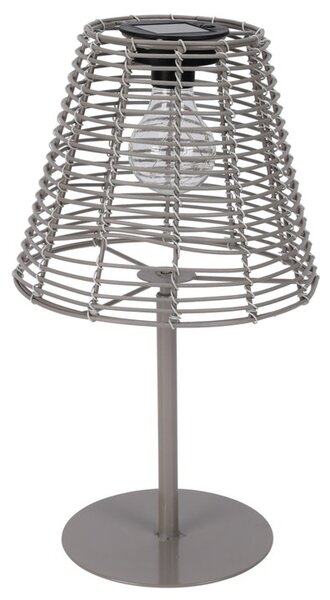 Stolní solární lampa SUNVIA šedá