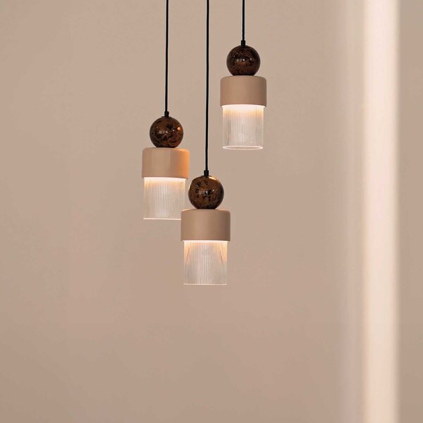Aromas Glamm LED závěsné keramické svítidlo