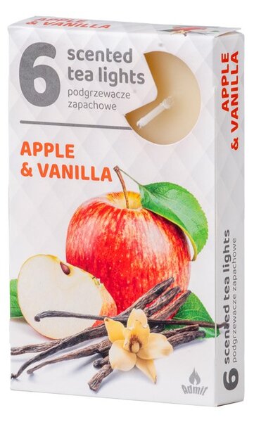 Vonné čajové svíčky 6ks, Apple Vanilla