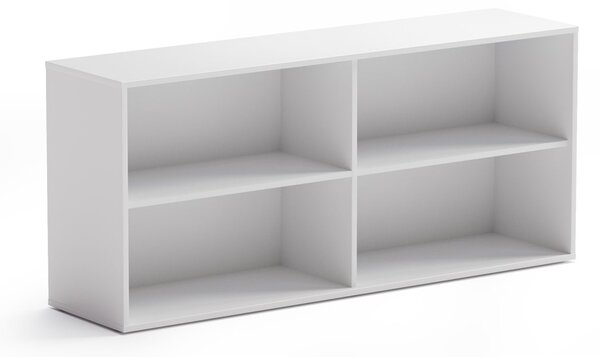 Kancelářský regál BLOCK, 1600 x 400 x 710 mm, bílá