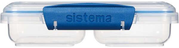 Sistema Dělený svačinový box To Go Small Split se 2 oddíly 350 ml, modrá