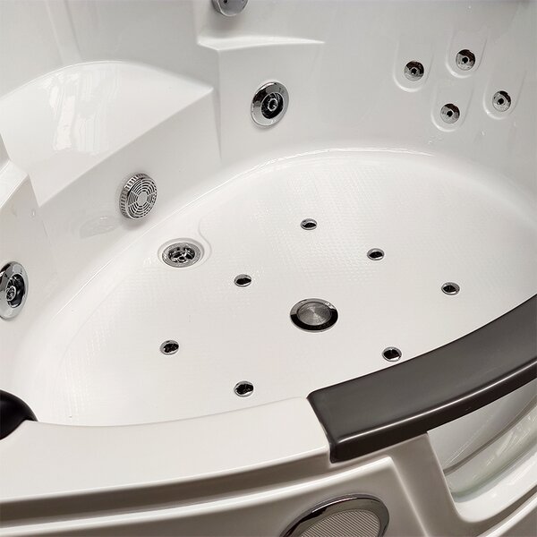 BPS-koupelny Hydromasážní vana HYD-OR632CH 135x135 s ohřevem vody