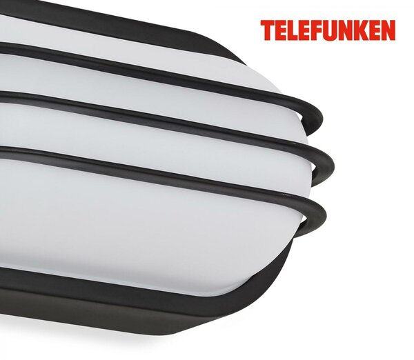 BRILONER TELEFUNKEN LED venkovní svítidlo 24 cm 12W 1200lm černá TF 315605TF