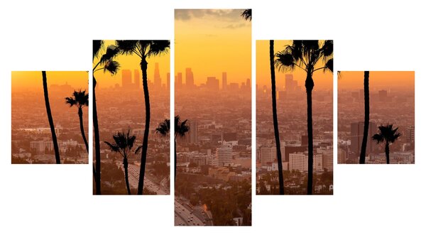 Obraz - Panorama Los Angeles (125x70 cm)