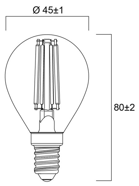 LED žárovka Sylvania ToLEDo RT Ball E14 2700K 4.5W
