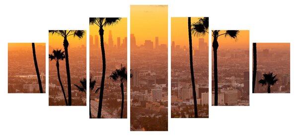Obraz - Panorama Los Angeles (210x100 cm)