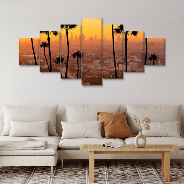 Obraz - Panorama Los Angeles (210x100 cm)