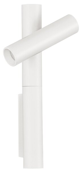 Nova Luce Bílé kovové nástěnné LED světlo Arco