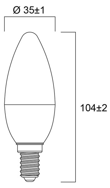 LED žárovka Sylvania ToLEDo Candle E14 806lm 2700K
