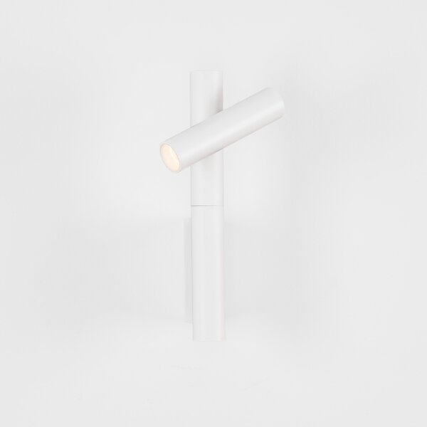 Nova Luce Bílé kovové nástěnné LED světlo Arco
