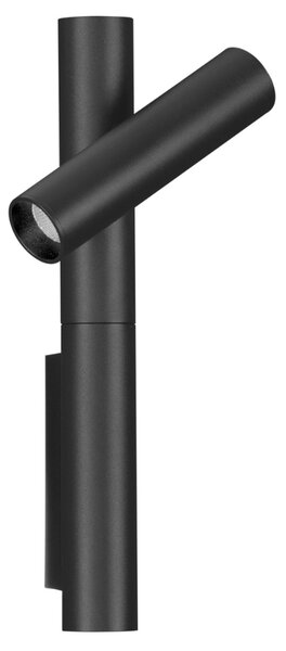 Nova Luce Černé kovové nástěnné LED světlo Arco