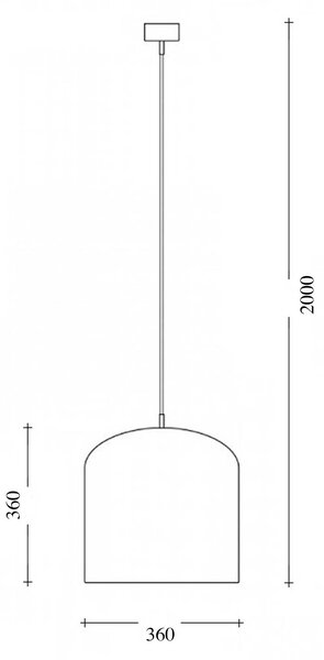 Lucis Juno LED závěsné svítidlo Ø150 (9.6W)3000KČerná