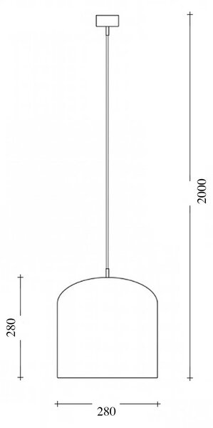 Lucis Juno LED závěsné svítidlo Ø150 (9.6W)3000KČerná
