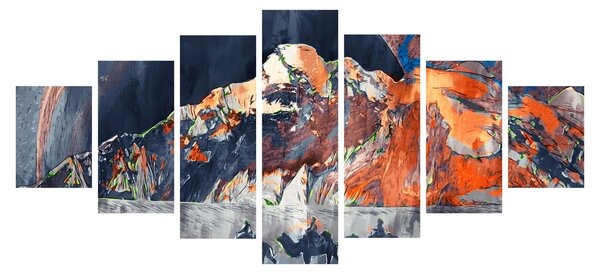 Obraz - Ilustrace potníků (210x100 cm)