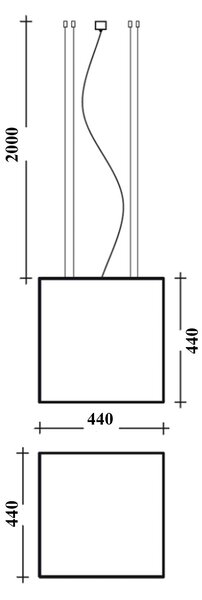 Lucis Izar C LED závěsné svítidlo Ø250mm4000K