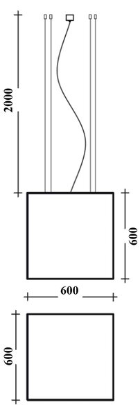 Lucis Izar C LED závěsné svítidlo Ø250mm4000K