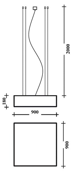 Lucis Izar B Max LED závěsné svítidlo Ø900mm3000K