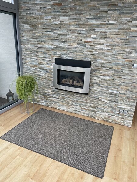 Vopi, Kusový koberec Alassio hnědý, 50x80, hnědá, kuchyně