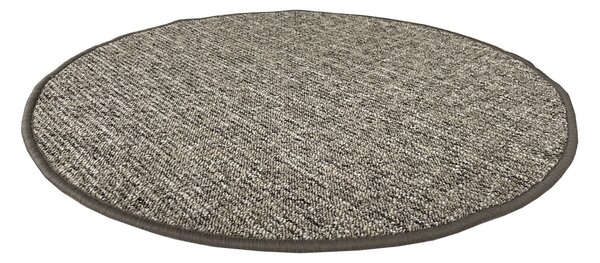 Vopi, Kusový koberec Alassio hnědý kruh, 67x67 (průměr) kruh, hnědá, chodba / předsíň