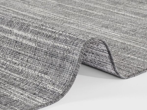 ELLE Decoration, Kusový koberec Gemini 105543 Silver z kolekce Elle – na ven i na doma, 120x170, šedá, chodba / předsíň