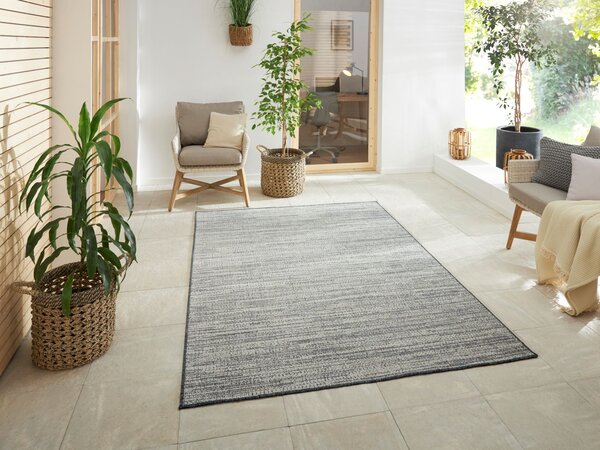 ELLE Decoration, Kusový koberec Gemini 105543 Silver z kolekce Elle – na ven i na doma, 120x170, šedá, chodba / předsíň