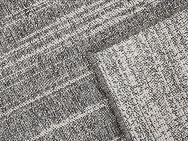 ELLE Decoration, Kusový koberec Gemini 105543 Silver z kolekce Elle – na ven i na doma, 120x170, šedá, chodba / předsíň