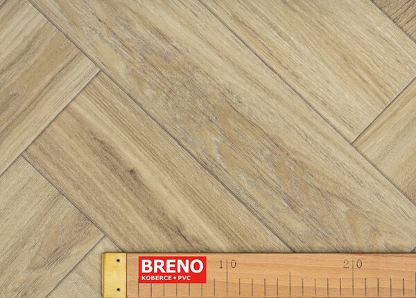 Breno PVC MAXIMA PLUS Estate Oak S61 - světlé parkety, šíře 100 cm