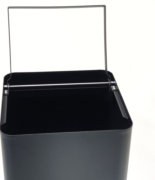 Odpadkový koš na tříděný odpad Caimi Brevetti Centolitri 100 L,černý,plné víko