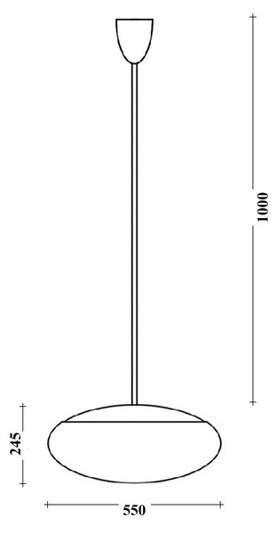 Lucis Daphne ZT E27 závěsné svítidlo Stříbrná450mm