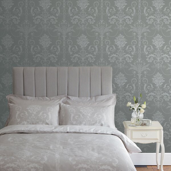 Zámecká vliesová tapeta na zeď, šedá, 113383, Laura Ashley Signature