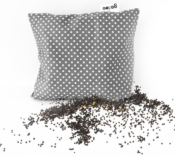 GADEO Řepkový polštářek LITTLE DOTS GREY do mikrovlnky