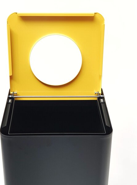 Odpadkový koš na tříděný odpad Caimi Brevetti Centolitri 100 L, žlutý